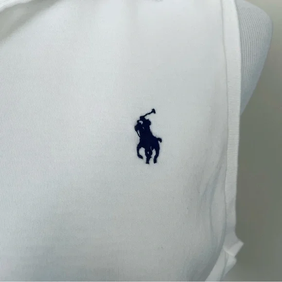 Ralph Lauren Classic White Sleeveless Women’s White Polo Size XL - Picture 6 of 14